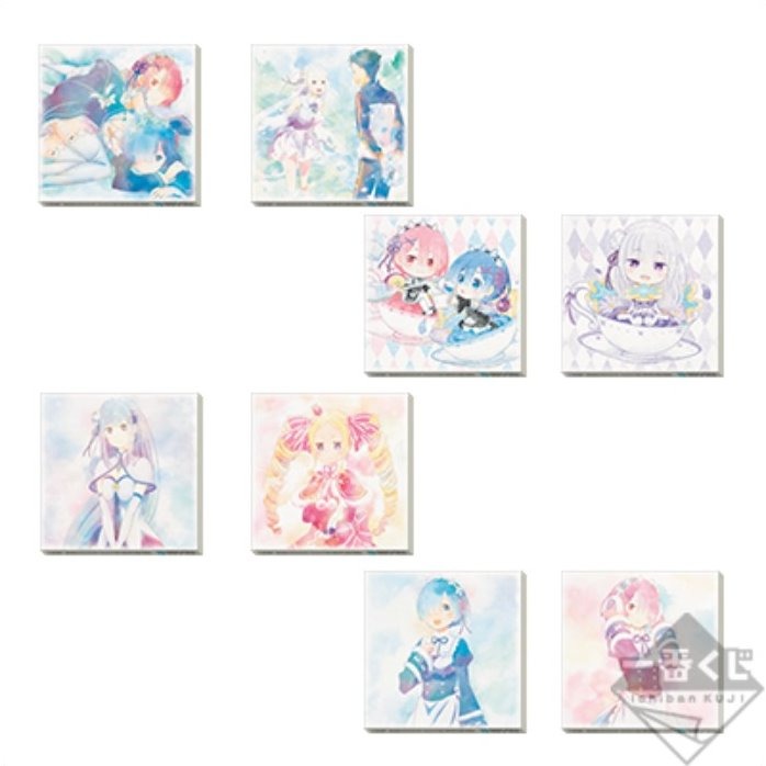 E賞【日版】 一番賞 Re:從零開始的異世界生活 沉睡的茶會 油畫板 彩繪 板畫 雷姆 【生日 交換 禮物】台中星光電玩-細節圖4