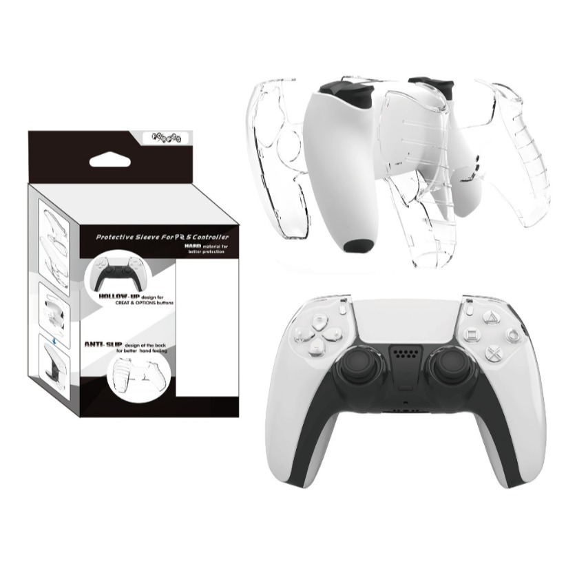 【PS5周邊】 PS5控制器水晶殼 PC材質 硬殼 手把保護套 透明保護殼 【台中星光電玩】-細節圖5