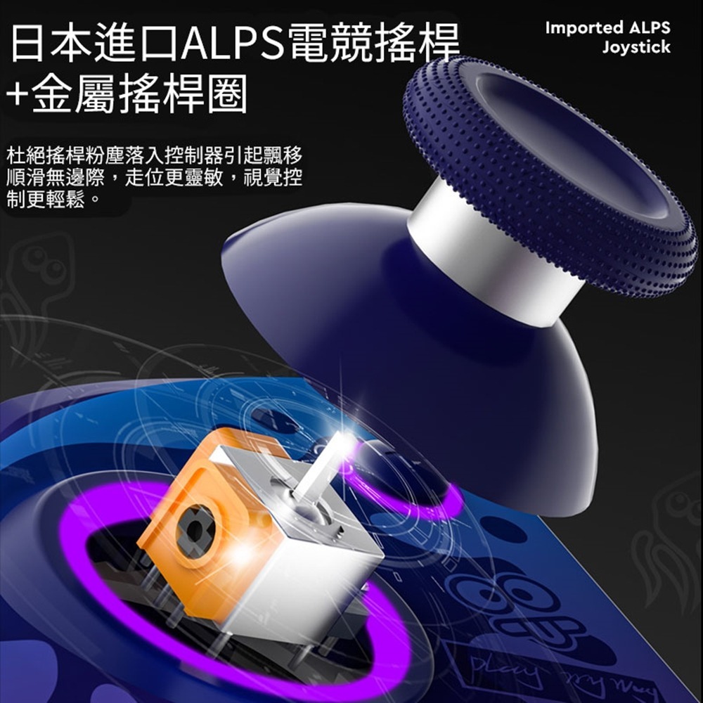 L767【菁英版】 NS Switch 良值 Joy-Con 斯普拉遁 漆彈主題 三代菁英手把 【台中星光電玩】-細節圖9