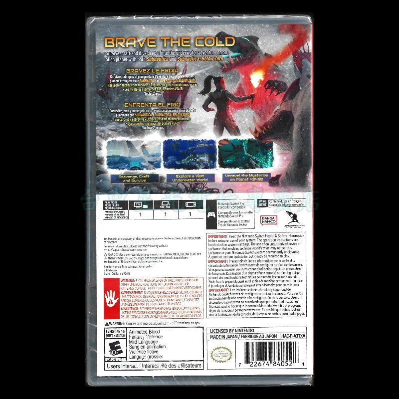 【NS原版片】☆ Switch 深海迷航+深海迷航 冰點之下 同捆版 ☆ 中文版全新品【台中星光電玩】YG-細節圖4