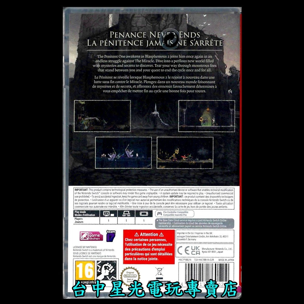 【NS原版片】☆ Switch 褻瀆神明2 Blasphemous 2 ☆ 中文版全新品【台中星光電玩】YG-細節圖4