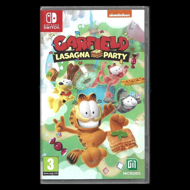 【NS原版片】☆ Switch 加菲貓千層麵派對 桌遊 多人對戰 ☆ 中文版全新品【台中星光電玩】YG-細節圖3