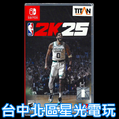 現貨【NS原版片】☆Switch NBA 2K25 Jayson Tatum ☆中文版全新品【台中星光電玩】