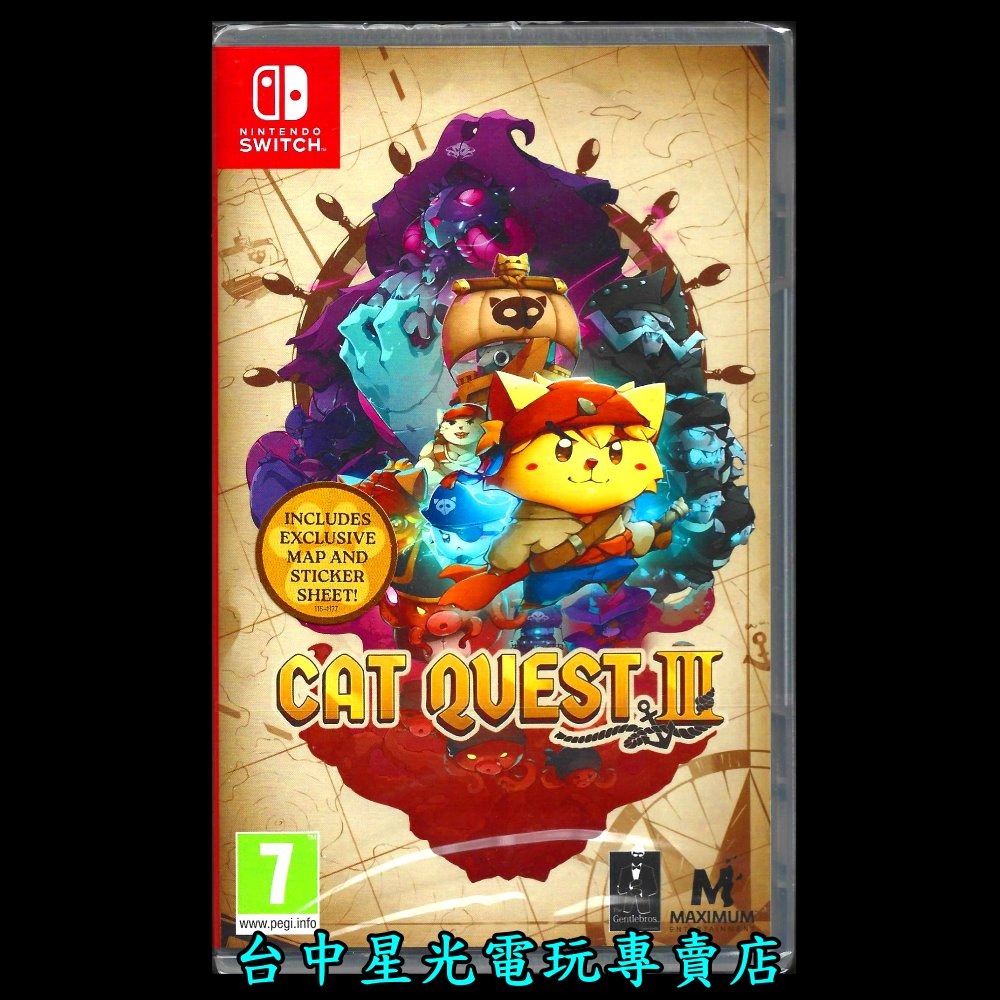 【NS原版片】☆ Switch 喵咪鬥惡龍3 貓咪鬥惡龍 CAT QUEST ☆ 中文版全新品【台中星光電玩】YG-細節圖3