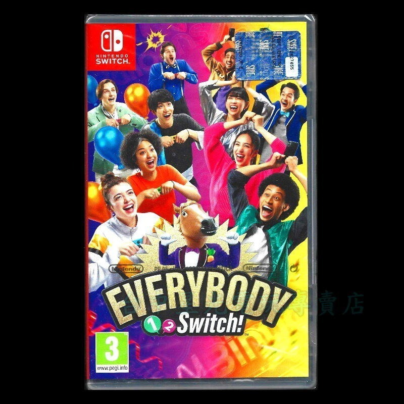 【NS原版片】☆ Everybody 1-2-Switch! 大型派對遊戲 馬頭 ☆中文版全新品【台中星光電玩】-細節圖3