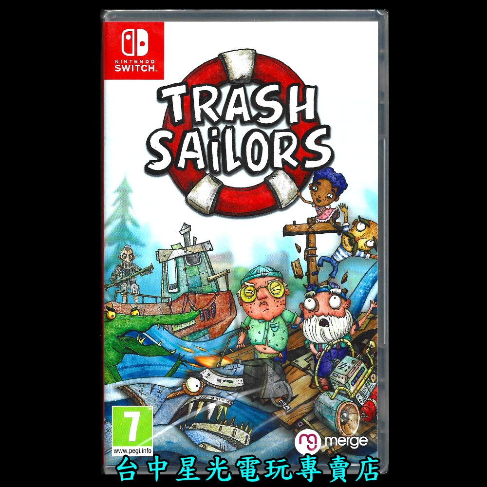 【NS原版片】☆ Switch 垃圾水手 Trash Sailors 多人合作 饑荒 ☆ 中文版全新品【台中星光電玩】-細節圖3