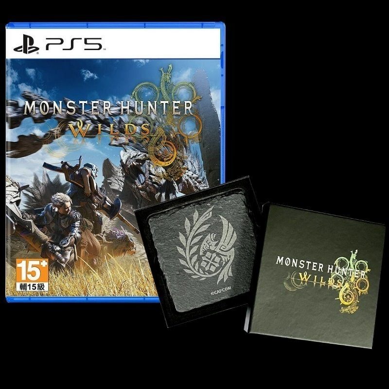 現貨 含特典【PS5原版片】☆ 魔物獵人 荒野 MH Wilds + 鐳雕石板 杯墊 ☆ 中文版全新品【台中星光電玩】-細節圖3