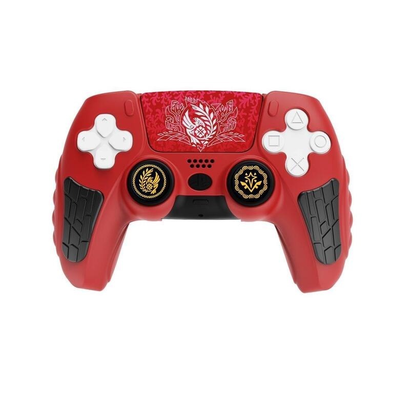 現貨 荒野朱紅含類比套【PS5週邊】 阿吉托摩 控制器 手把 搖桿保護套 矽膠保護套 果凍套AKSW-181【星光電玩】-細節圖4