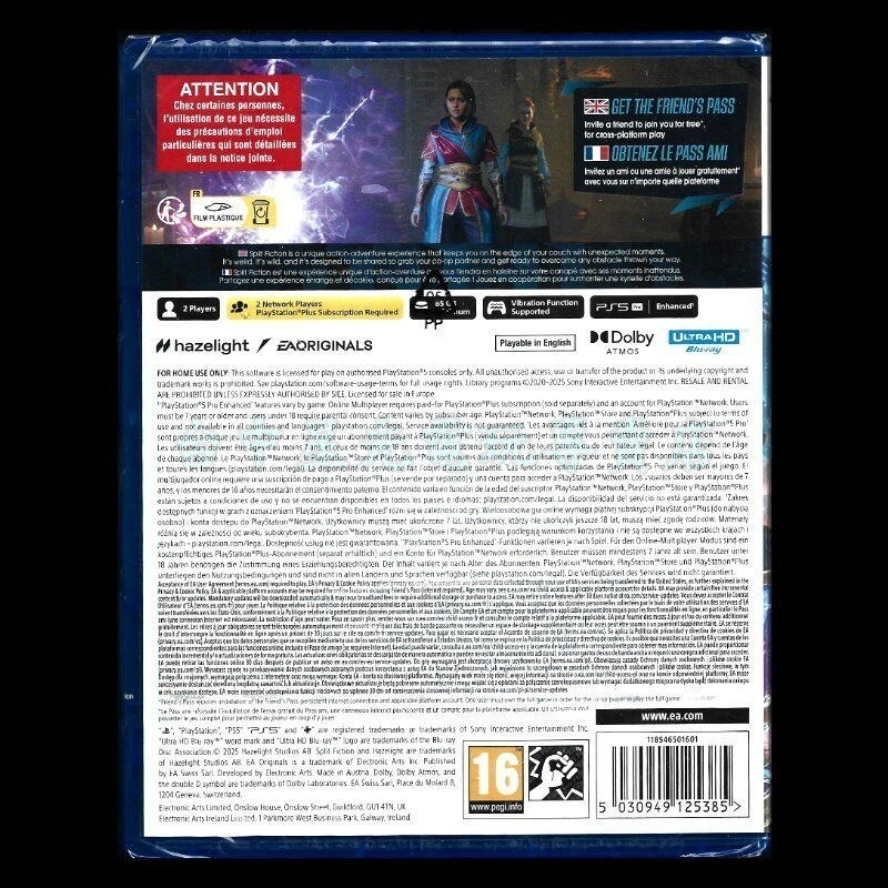 現貨【PS5原版片】☆ 幻裂奇境 雙影奇境 Split Fiction 雙人成行團隊最新作 ☆中文版全新品【台中星光】-細節圖4