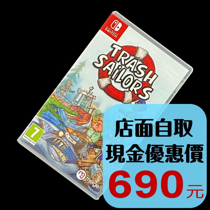 現貨【NS原版片】☆ Switch 垃圾水手 Trash Sailors 多人合作 饑荒 ☆ 中古二手商品【台中星光】-細節圖2