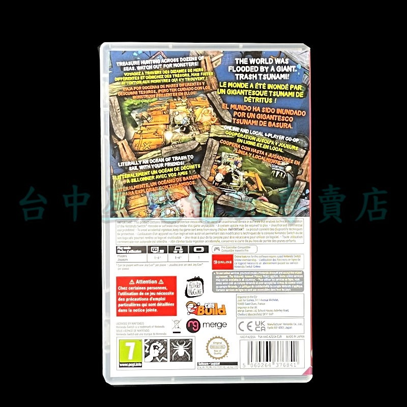 現貨【NS原版片】☆ Switch 垃圾水手 Trash Sailors 多人合作 饑荒 ☆ 中古二手商品【台中星光】-細節圖5