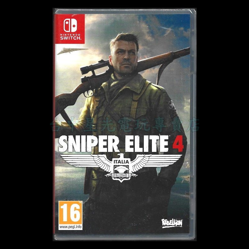 現貨【NS原版片】☆ Switch 狙擊精英4 狙擊之神4 狙擊菁英 ☆中文版全新品【台中星光電玩】-細節圖3