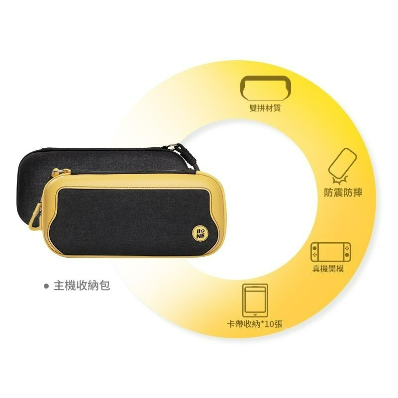 【NS2週邊】良值Switch2 黑色 牛仔布質拼色主機包 主機包 外出包 收納包【台中星光電玩】L1074-細節圖3