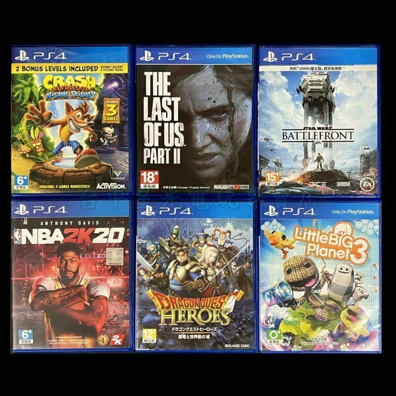 3片999【PS4原版片】☆ 超級特惠 JUMP NBA DQ MLB 星際大戰 ☆中古二手商品【星光】-細節圖2