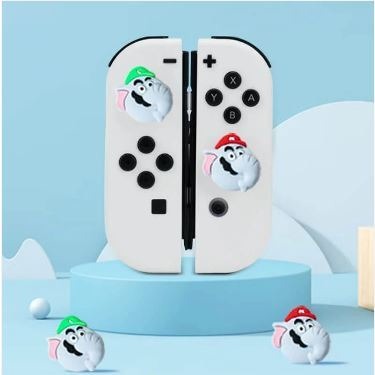 【NS週邊】☆ 阿吉托摩 SWITCH Joy-Con 手把 超級瑪利歐兄弟 驚奇大象 類比套 ☆【台中星光電玩】-細節圖5