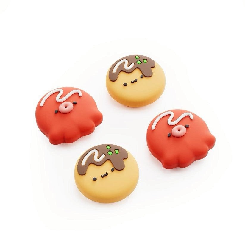 【NS2週邊】極想Switch2 章魚丸子 章魚燒 一組四入 類比套 搖桿帽 蘑菇頭【台中星光電玩】Y-161-細節圖3