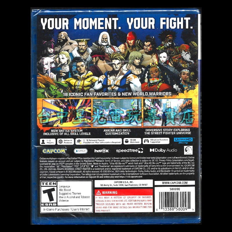 【PS5原版片】☆ 快打旋風6 街頭霸王 Street Fighter 6 ☆ 中文版全新品【台中星光電玩】-細節圖4