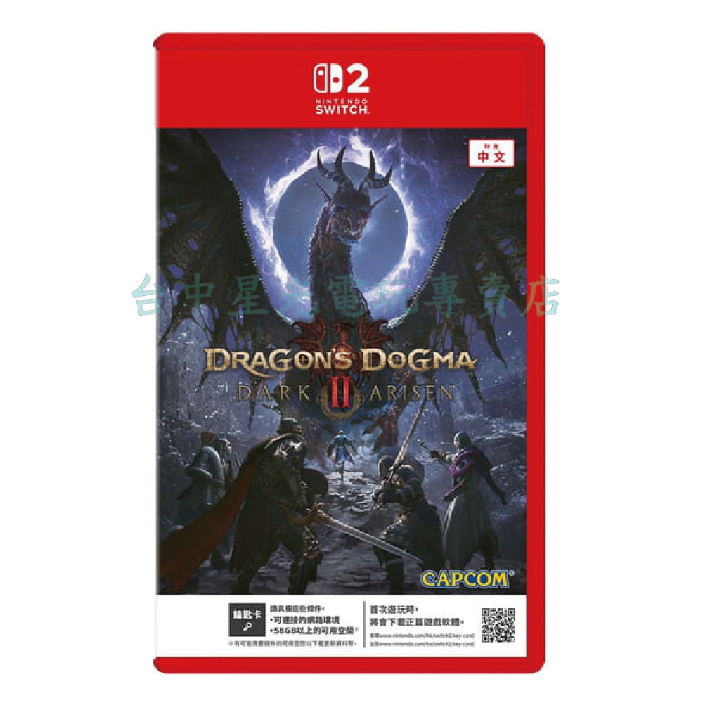 預購10/9上市【NS2原版片】☆ Switch2 龍族教義 2：黑暗再臨 鑰匙卡 ☆ 中文全新【台中星光電玩】-細節圖3
