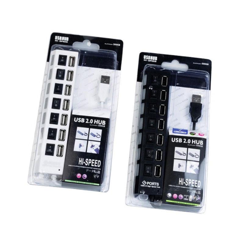 【海隆王】集線器 適配器 USB擴充器 USB 注意不能充電 7孔USB HUB USB 2.0 HUB 分線器 分配器-細節圖2