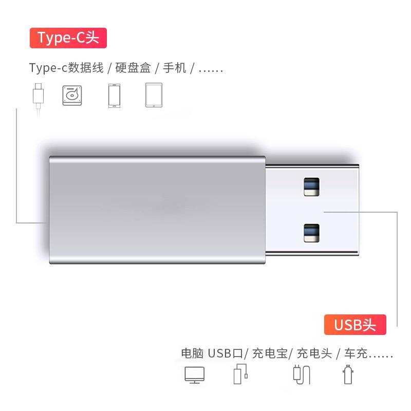 海隆王 TypeC 轉 USB USB3.0 USB-C to USB-A 傳輸 快充 高速轉接頭 蝦幣回饋-細節圖3
