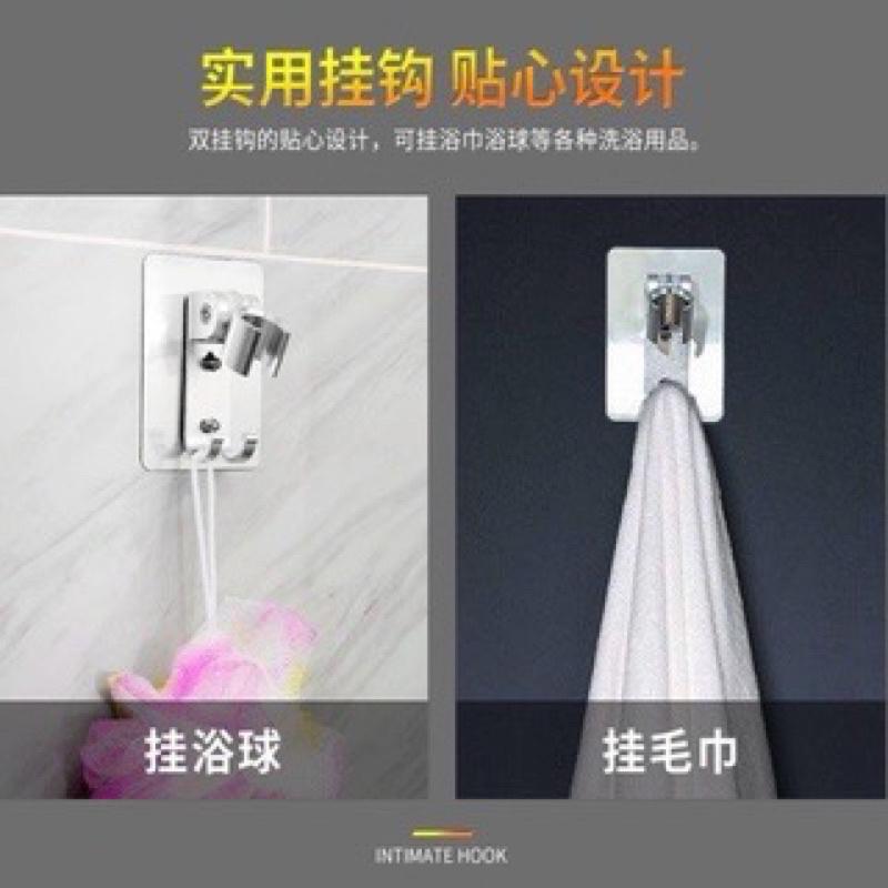 海隆王 現貨 蓮蓬頭支架 固定 𤩹貼式蓮蓬頭座 蓮蓬頭座壁貼 免釘 支架 蓮蓬頭支架 蓮蓬頭架 壁掛式 免打孔-細節圖4