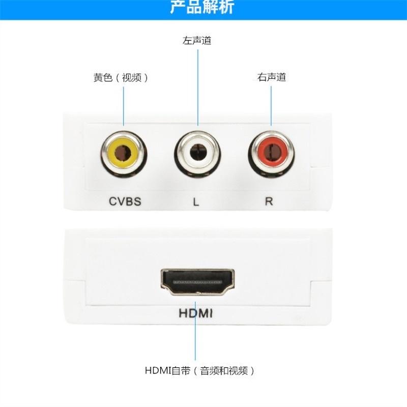 海隆王 現貨 AV to HDMI AV2hdmi RCA 轉任天堂轉換 1080P av 2hdmi 母母轉換蝦幣回饋-細節圖5