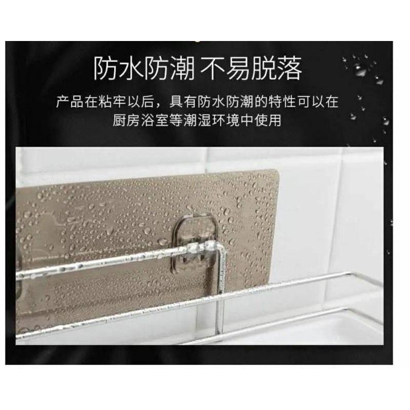 海隆王 現貨 雙勾 置物架壁掛 掛勾 壁掛式壁掛收納 無痕掛貼-細節圖7