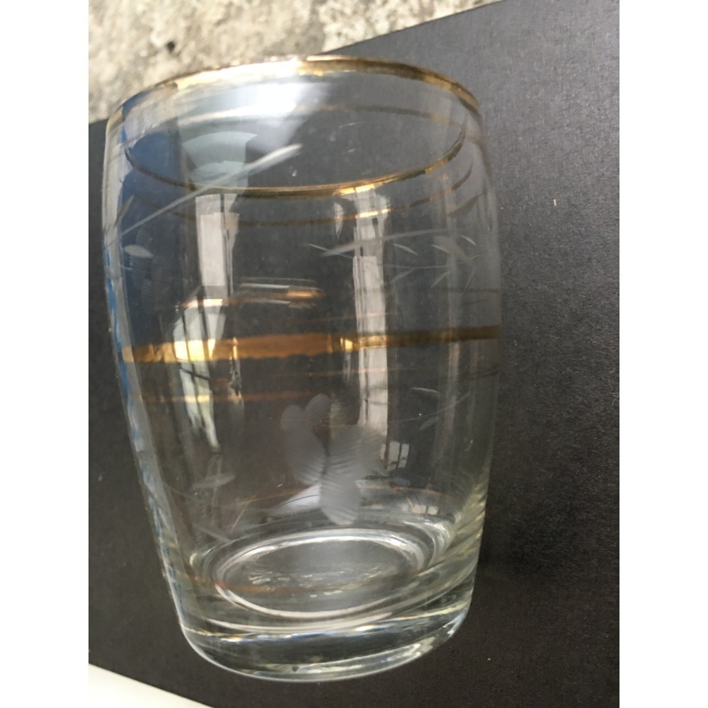 懷舊 復古 古董雕花白蘭地杯 / 古董雕花燙金杯-細節圖6