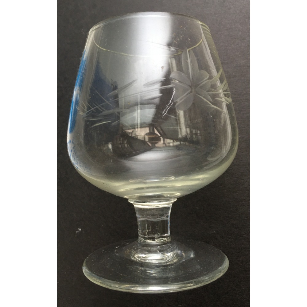 懷舊 復古 古董雕花白蘭地杯 / 古董雕花燙金杯-規格圖6