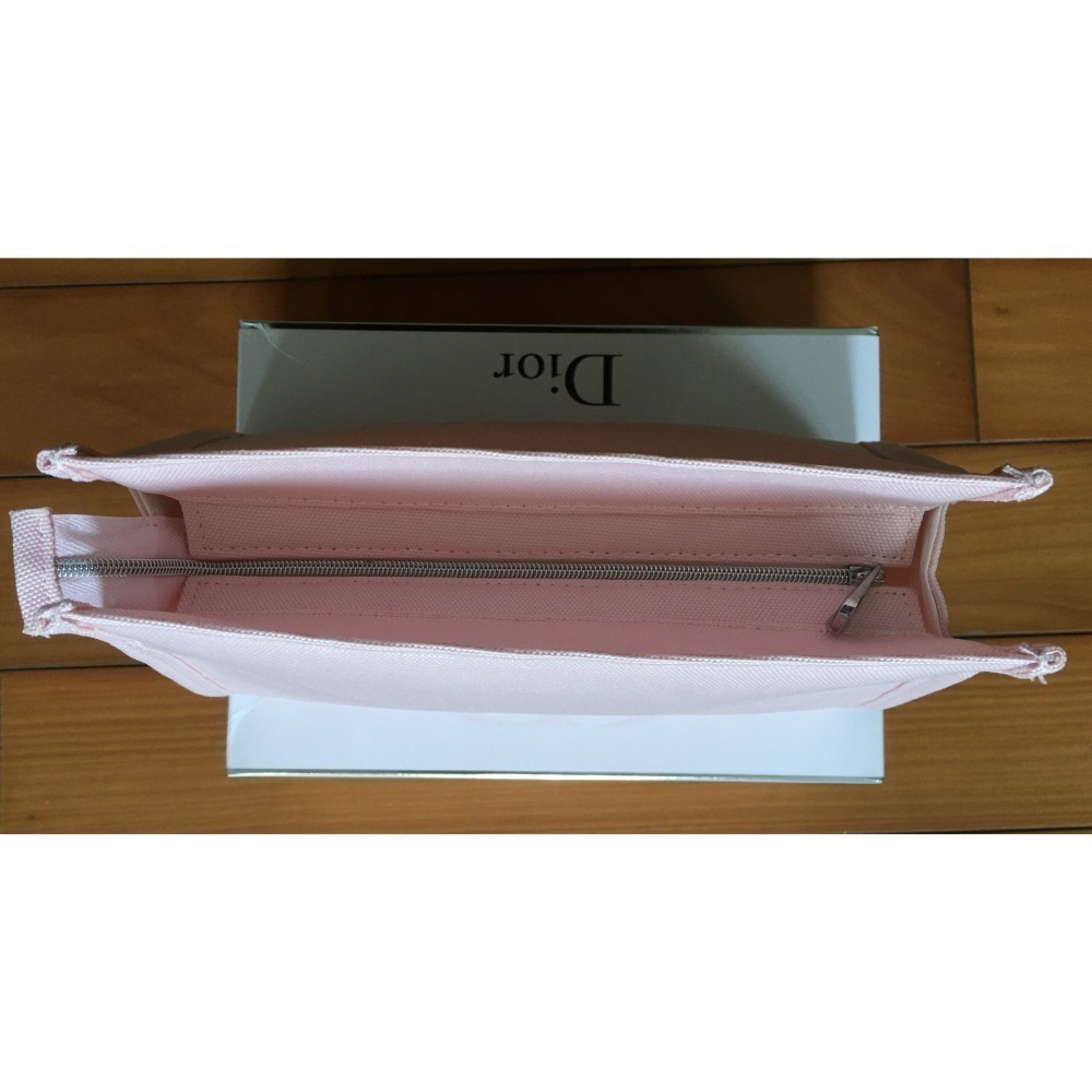 全新 Dior 迪奧 化妝包 過夜包 小包包 粉紅色 (含紙盒)-細節圖4
