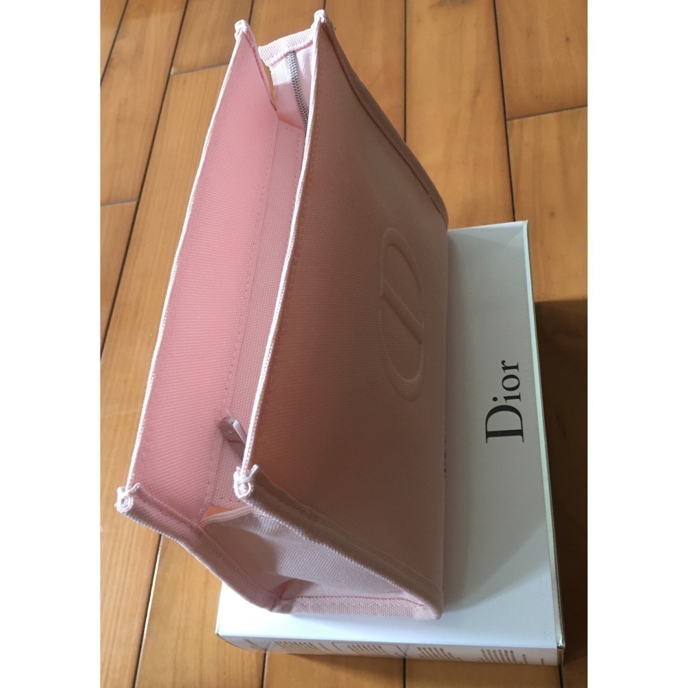 全新 Dior 迪奧 化妝包 過夜包 小包包 粉紅色 (含紙盒)-細節圖3