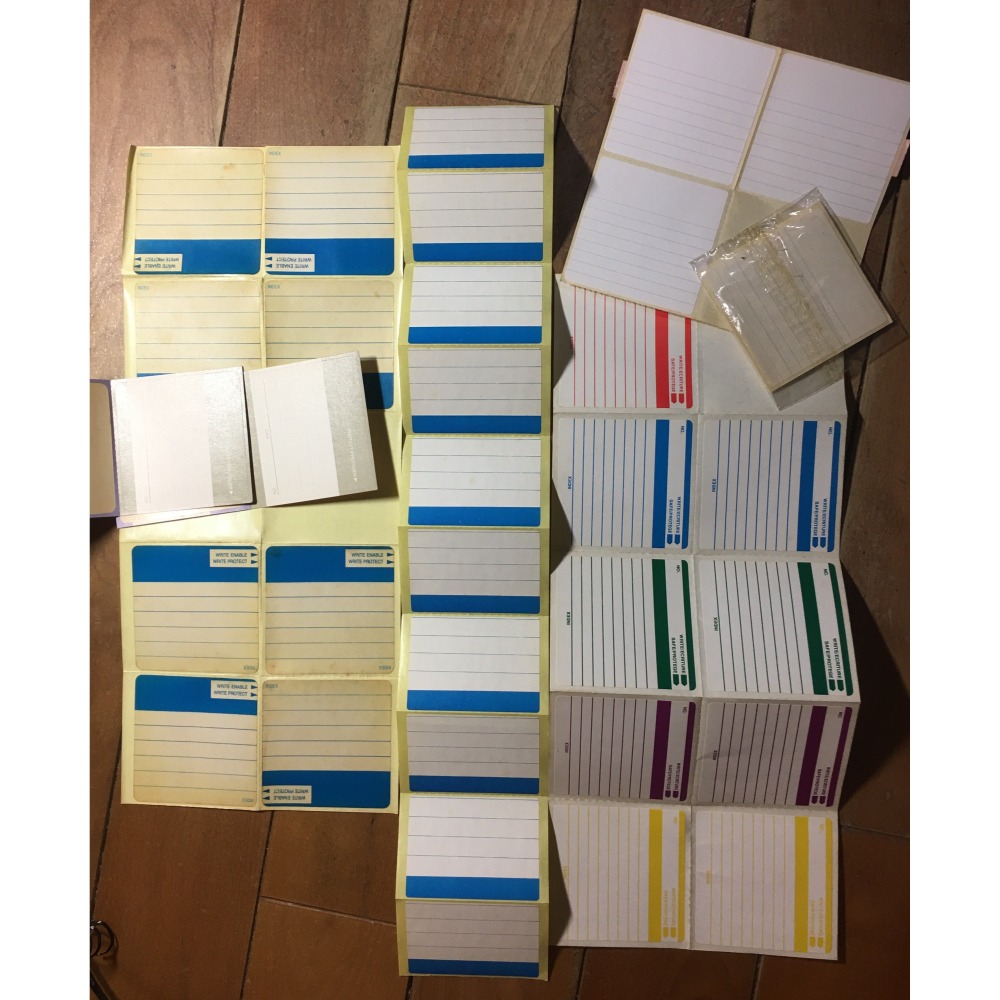 懷舊 5.25吋 古董 磁片 軟碟片 / 3.5吋磁片收納盒 標籤貼紙 (收藏用)-細節圖4