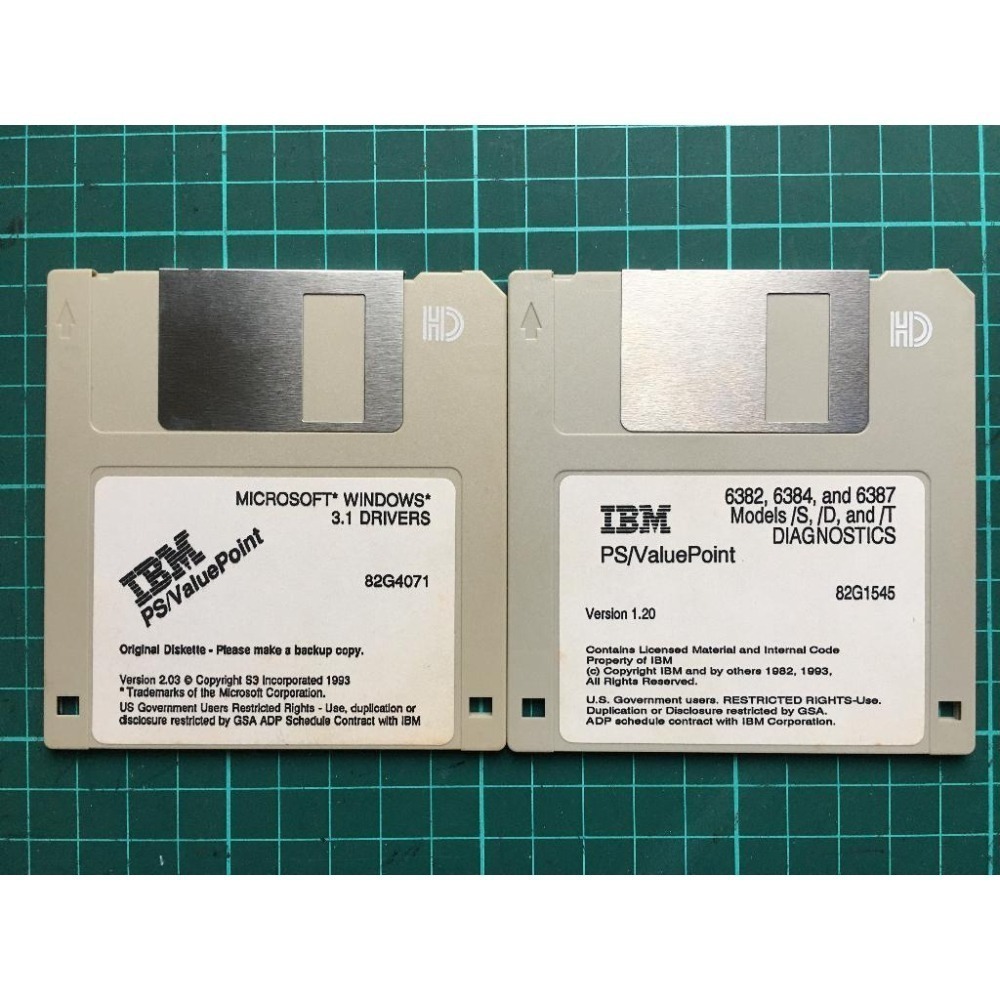 IBM 486 PS/VP 系統磁片 (收藏用)