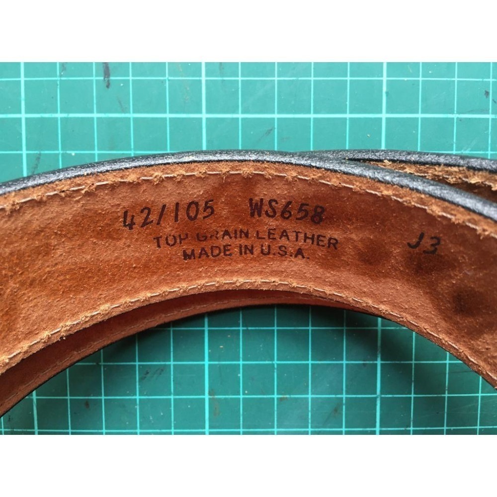 手工皮雕皮帶 美國製 Made in USA-細節圖2