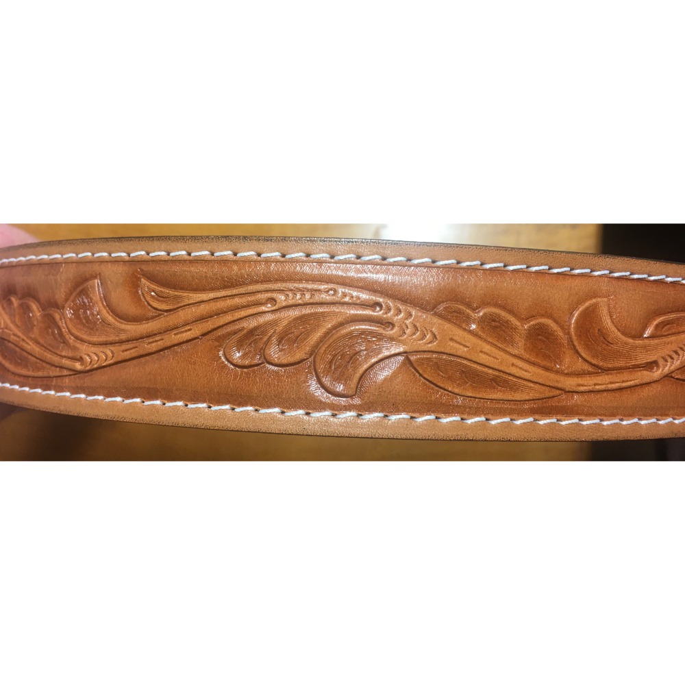 手工皮雕皮帶 美國製 Made in USA-細節圖5