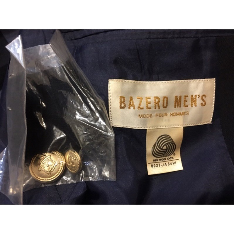 雙排扣西裝外套 藍色-細節圖2