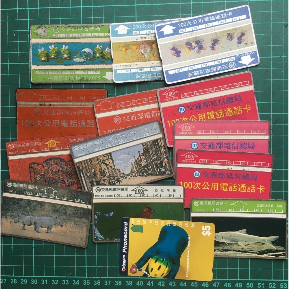 絕版 中華郵政 郵差寶寶 鑰匙圈 吊飾組 4入；中華電信 光學電話卡-細節圖2