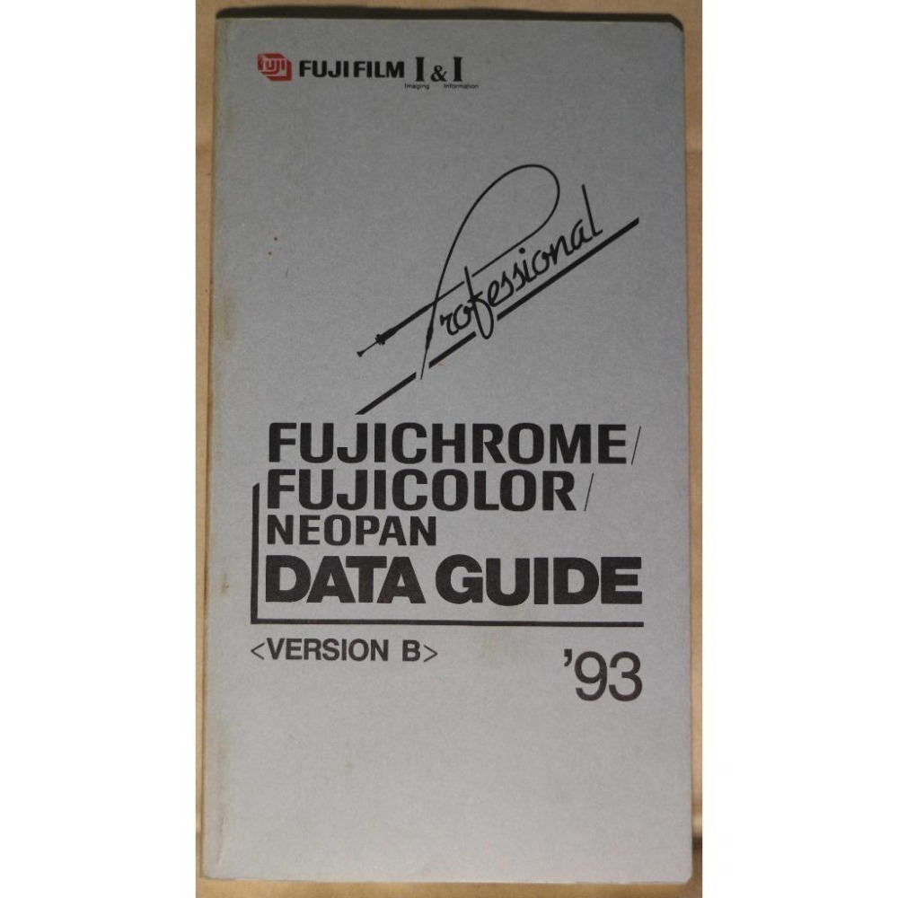 FUJICHROME NEOPAN DATA GUIDE