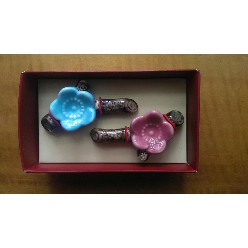 1 環保筷組 筷子+湯匙+筷架；2 陶瓷筷架-細節圖2