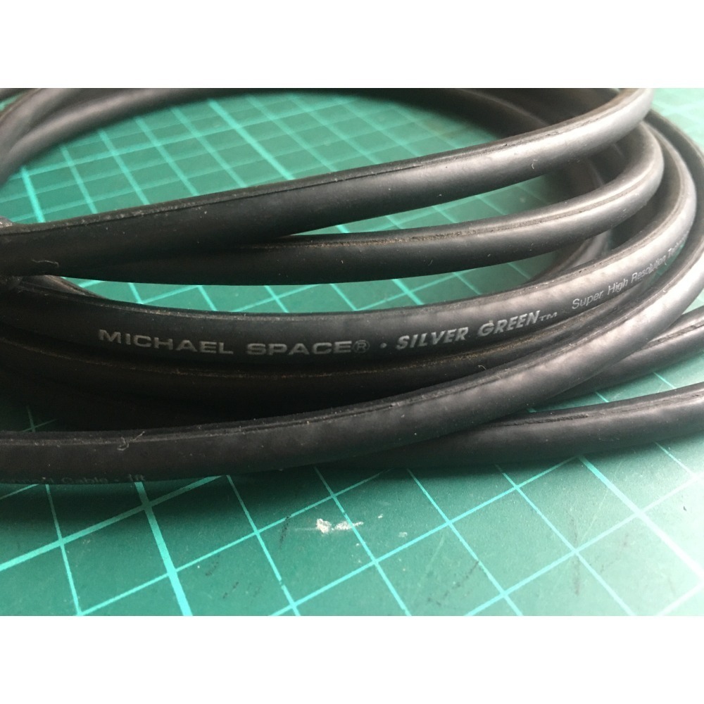 MICHAEL SPACE SILVER GREEN 喇叭線 訊號線 1.6M-細節圖2