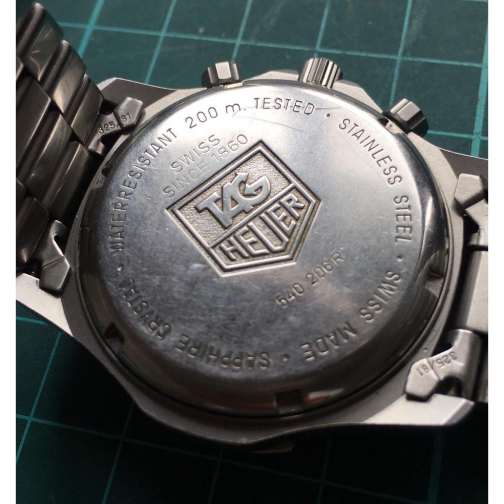 豪雅 Tag Heuer 潛水錶 Professional 540.206R waterproof 200M-細節圖3