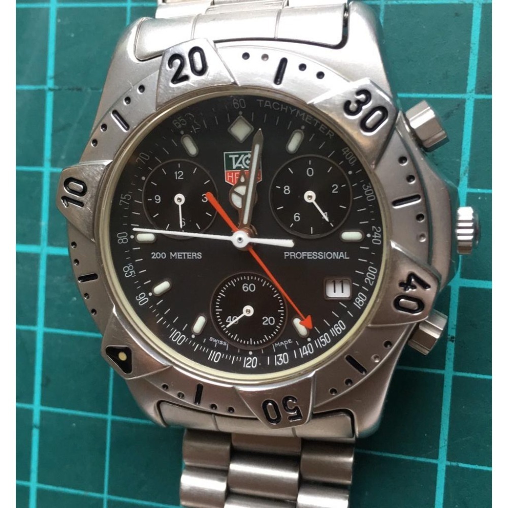 豪雅 Tag Heuer 潛水錶 Professional 540.206R waterproof 200M-細節圖2