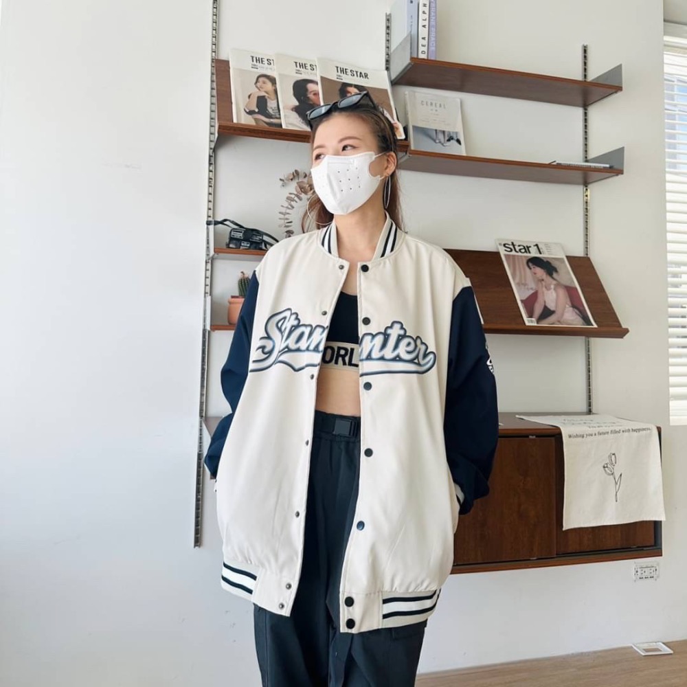 【🇰🇷Stantey拼袖棒球外套】-細節圖4