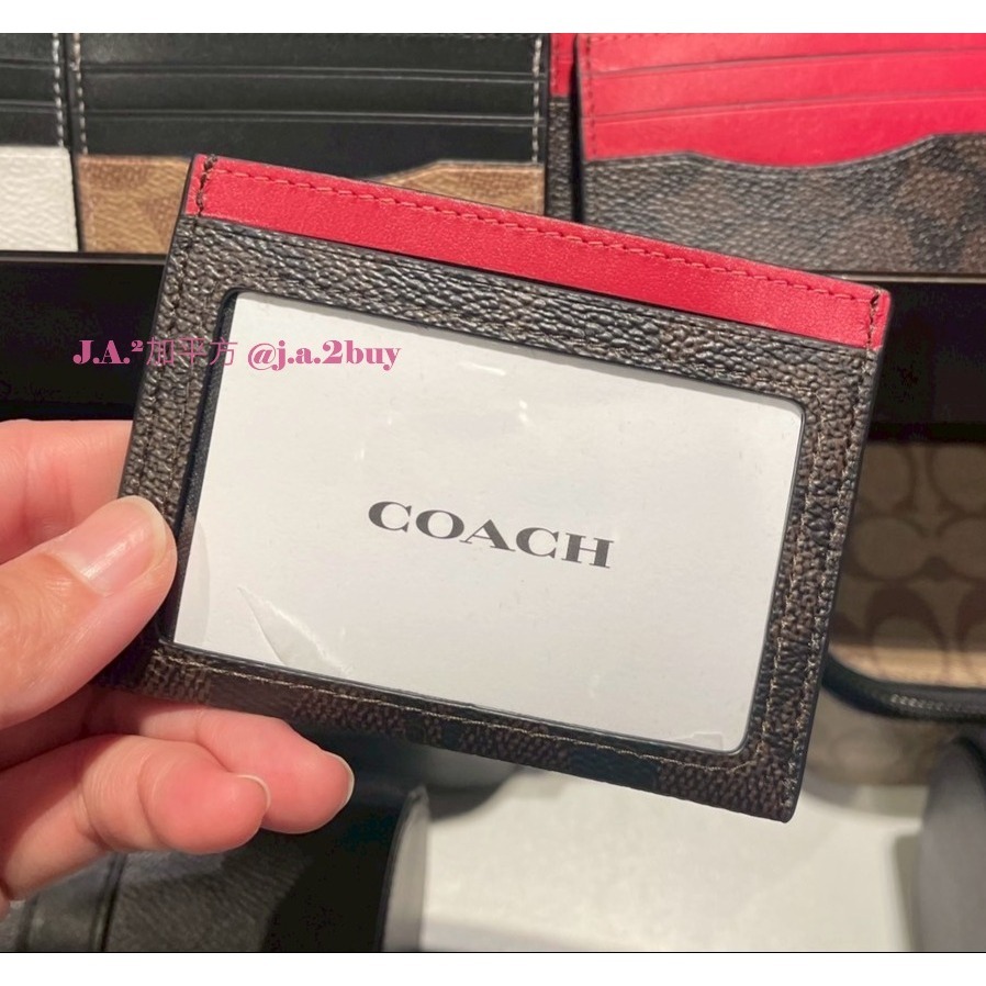 🍁J.A.²加平方🇨🇦代購🍁Coach 信用卡夾/名片夾 多功能卡片收納 卡夾  卡包❗️預購❗️-細節圖3