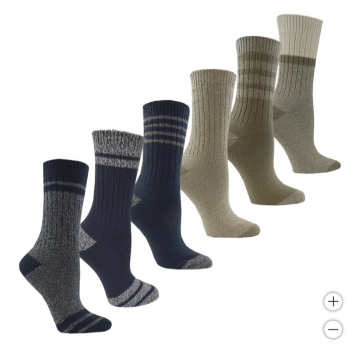 🍁J.A.²加平方🇨🇦代購🍁Roots女款 保暖襪 6 雙組｜秋冬中長襪｜柔軟舒適襪❗️預購❗️-規格圖1