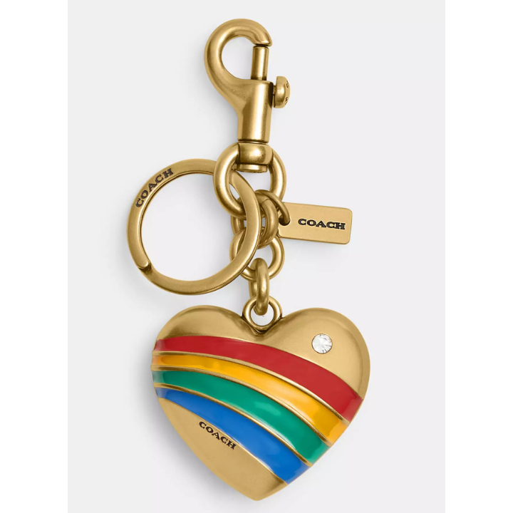 掛飾鑰匙圈-彩虹愛心