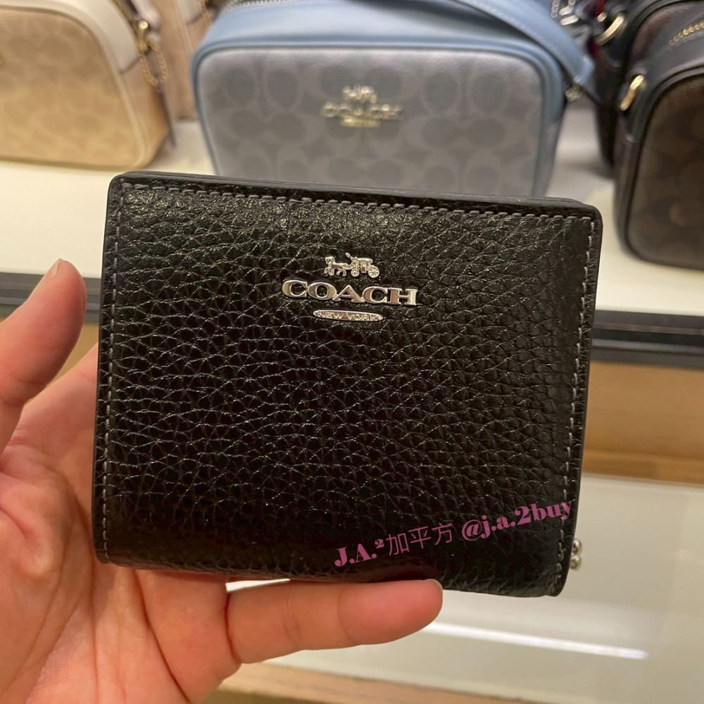🍁J.A.²加平方🇨🇦代購🍁 Coach 兩折 短夾 女生 錢包 中夾 snap wallet❗️預購❗️-細節圖4