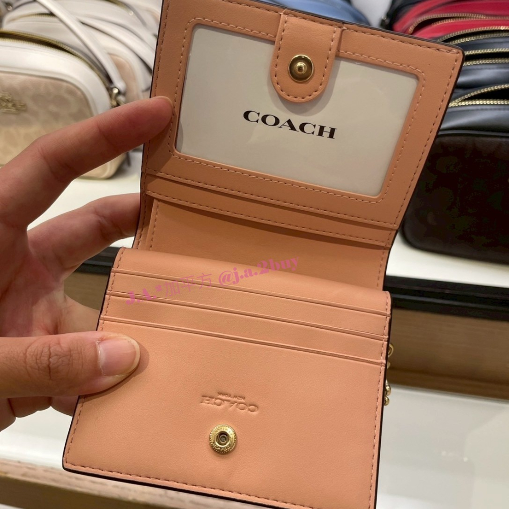 🍁J.A.²加平方🇨🇦代購🍁 Coach 兩折 短夾 女生 錢包 中夾 snap wallet❗️預購❗️-細節圖8