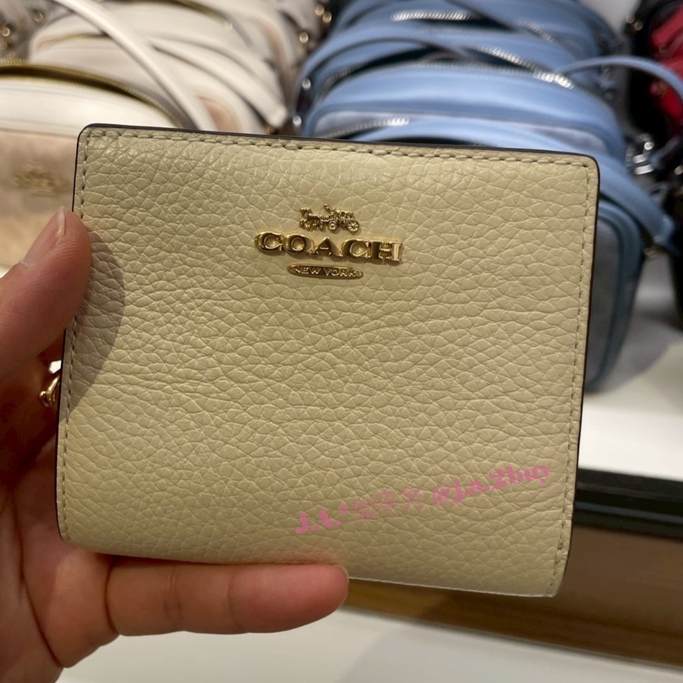 🍁J.A.²加平方🇨🇦代購🍁 Coach 兩折 短夾 女生 錢包 中夾 snap wallet❗️預購❗️-細節圖2