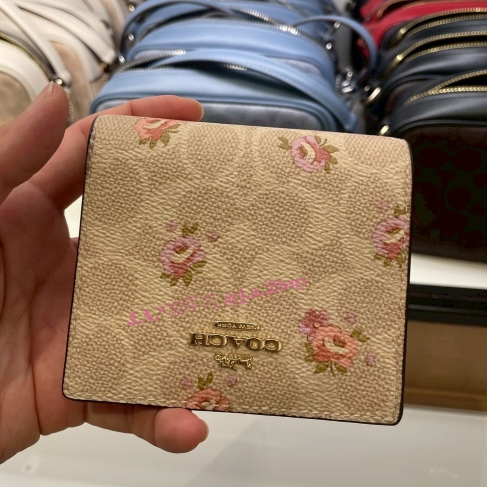 🍁J.A.²加平方🇨🇦代購🍁 Coach 兩折 短夾 女生 錢包 中夾 snap wallet❗️預購❗️-細節圖6